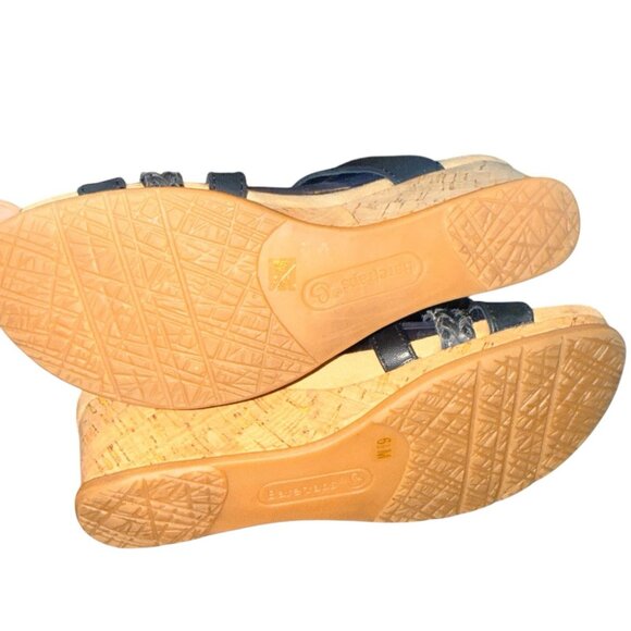 Baretraps Sandals Womens 6.5 M Strappy Comfort Insole Leather Finna Wedge Shoes - Picture 5 of 6